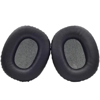 1 par de Almohadillas de Cuero Suave de Reemplazo de las Almohadillas Cojín de Cubierta para Monitor Sobre la Oreja los Auriculares Estéreo