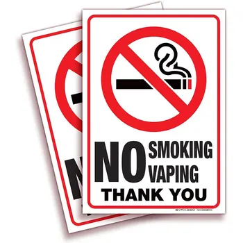 10*7 Pulgadas No fumar Cigarrillo Electrónico de las Señales de Advertencia las Etiquetas de la prenda Impermeable para No fumadores Pegatinas, Bibliotecas, Supermercados