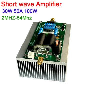 100W SSB lineal HF de onda corta Amplificador de Potencia de 2 54MHz 30W 50W Para YAESU FT-817 KX3 CW, AM, FM JAMÓN de radio de onda Corta