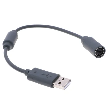 1Pc mando con Cable USB Escapada Cable del Adaptador de Cable Para Xbox 360 Gris 23cm