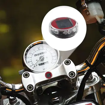1Pc Mini Reloj Digital Pegajosa Impermeable Motocicleta Motocicleta Interior de un Auto Accesorios Reloj Impermeable de Choque de Reloj a Prueba de S6A3