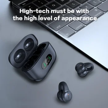 2023 TWS de Conducción Ósea Auriculares Inalámbricos Bluetooth 5.2 Clip de Oreja de Música de Cancelación de Ruido Auriculares HD Llamar a la conducción Deportiva Auriculares