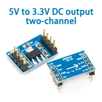 3.3 V Módulo Regulador de Voltaje AMS1117 Regulador de Voltaje chip de 5V a 3.3 V DC Módulo de Doble Canal fácil conexión con pin
