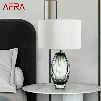 AFRA Nórdico Moderno Esmalte Lámpara de Mesa de Moda de Arte Iiving Dormitorio del Hotel de LED de la Personalidad Originalidad Mesa de Luz