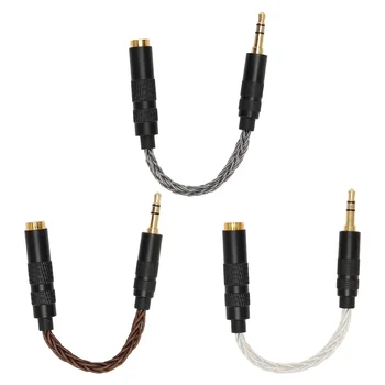 Auriculares portátil Adaptador de Cable con Conectores bañados en Oro-Conveniente 4.4 mm Equilibrada Hembra Estéreo de 3,5 mm Macho Conversor