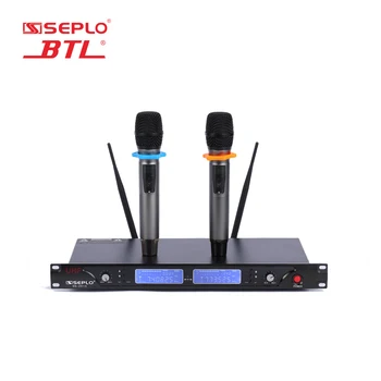 BTL excelente karaoke de alta sensibilidad UHF pll micrófono inalámbrico al aire libre