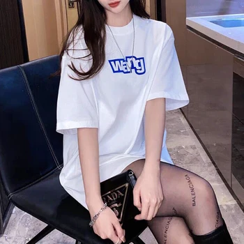De alta Calidad T-shirt Para las Mujeres de Lujo de la Marca Star Girl Carta Gráfica Camisetas Japonés Y2k Moda Suelta la Camiseta de Ropa De Mujer
