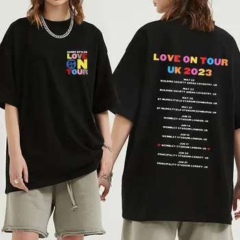 El amor en la Gira de Conciertos de 2023 Gráficos Camiseta de Verano de las Mujeres de la Moda de Manga Corta T-shirt Unisex de Algodón de gran tamaño camisetas Streetwear