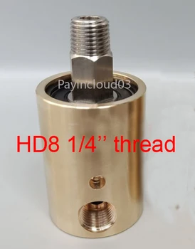 HD8 DN8 de 1/4 de pulgada de la junta rotativa 360 de la junta rotativa agua-gas-petróleo de la junta rotativa de pulverización de la junta universal de latón de la junta rotativa