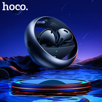 HOCO TWS Auriculares Inalámbricos Bluetooth 5.3 Dual Estéreo con Reducción de Ruido Bajo Control Táctil de Deportes auriculares Auriculares durante Mucho tiempo en Espera