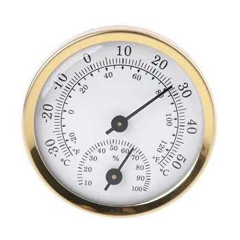 Interior Analógica Termómetro Higrómetro Humedad Medidor de Temperatura de 58 mm Hogar 
