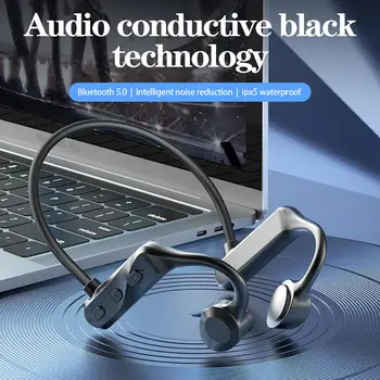 K69 Hueso de la Realización de Bluetooth de los Auriculares de oído Exterior Auriculares Inalámbricos Deporte Neckband Openear Cuello colgando TWS Auriculares con Micrófono