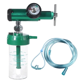 Medidor de presión Regulador de la CGA-540 CGA870 con Seco de la Botella del Humidificador & Caudalímetro el Uso de la medicina Dropship