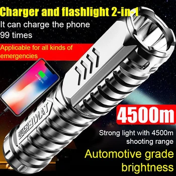 Mini Potente Linterna LED Portátil Impermeable de la Antorcha 3 Modo de Iluminación Recargable USB para Acampar al aire libre Táctico de la Luz del Flash