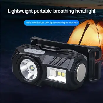 Mini proyector LED con Sensor de Movimiento Camping Pesca de la Linterna de Tipo C, gancho de Carga Fuerte Luz de los Faros de Advertencia de la Lámpara Clip del Capuchón Luces