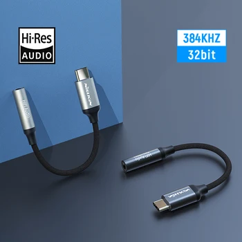 NILLKIN DAC de alta fidelidad Auricular Amplificador de Tipo C, a 3.5 mm adaptador de audio amplificador sin pérdida de 32 bits/384 KB De Samsung Para el iPhone OnePlus