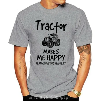 Nueva Camiseta de los Hombres del agricultor tractor me hace feliz a las Mujeres camiseta