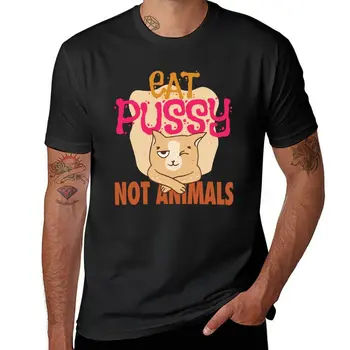 Nuevos Comer el Coño no animales - el amor a los animales, bienestar animal & vegano T-Shirt camisetas divertidas niños camisetas blancas de los hombres la ropa