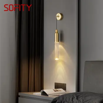 PLLY Moderno Latón de Pared Iluminación LED de Interior Candelabro de Oro de la Lámpara Clásica Creativa Decoración para el Hogar de la Mesilla de Pasillo