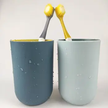 Reutilizables tazas para beber, un conjunto de 2 colores, de plástico cepillo de dientes tazas tazas de agua de 300 ml, se puede lavar en el lavavajillas