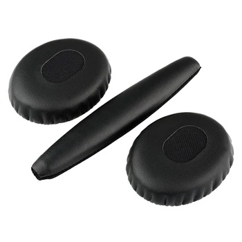 Un par de negro almohadillas con la almohadilla de la cabeza de Bose QC3 el Confort y la Tranquilidad de 3 auriculares